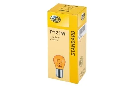 Лампа PY21W 12V 21W BAU15s HELLA 8GA 006 841-121