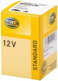 Лампа 12V 1,2W BX8,4d black HELLA 8GA 007 997-121 (фото 1)