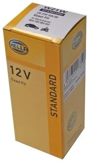 Автолампа T20D 12V 21W W21W HELLA 8GA008892-002