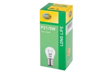 Автолампа BAY15D 12V 21/5W P21/5W LONG LIFE HELLA 8GD002078-221