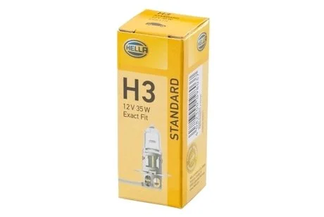 Лампа накаливания H3, 35 W, PK 22 s HELLA 8GH 002 090-271