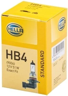 Автолампа HB4 12V 51W P22D HB4 HELLA 8GH005636-121