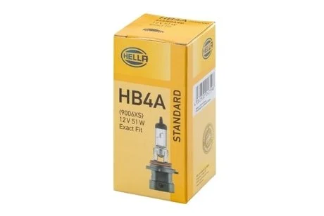 Автолампа HB4A 12V 51W P22D HB4 HELLA 8GH 005 636-201 (фото 1)