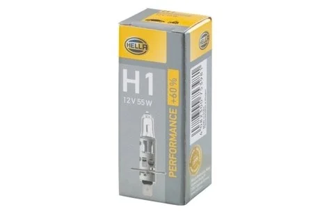 Лампа H1 12V 55W P14,5s +60% HELLA 8GH 223 498-211