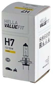 Лампа розжарювання H7 12V 55W PX 26d VALUEFIT HELLA 8GH 242 632-121 (фото 1)