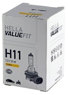 Лампа VALUEFIT H11 12V 55W PGJ19-2 HELLA 8GH 242 632-171 (фото 1)