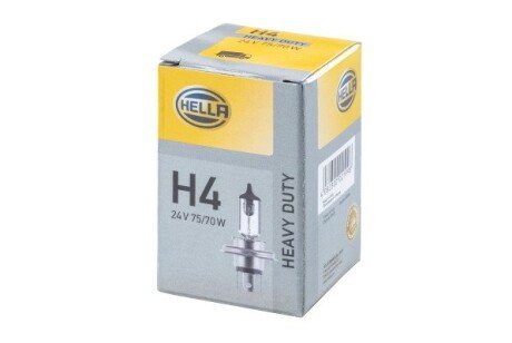 H4 24V 75/70W P43t-38 Лампа HEAVY DUTY HELLA 8GJ 178 555-201