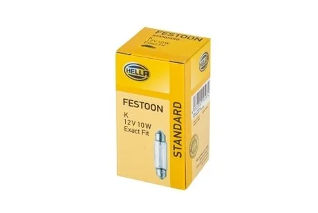 Автолампа SV8,5 12V 10W 11X41 HELLA 8GM002091-131