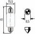 HELLA C15W SV 8.5 12V 15W Автолампа 8GM 002 091-141