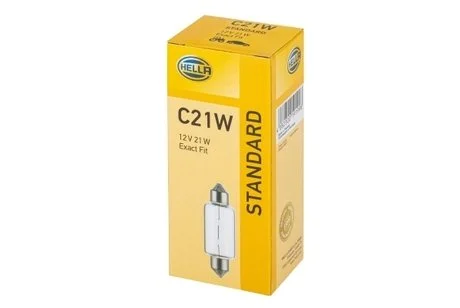 C21W 12V21W Автолампа пальчиковая (41*15,5мм) HELLA 8GM 002 091-181