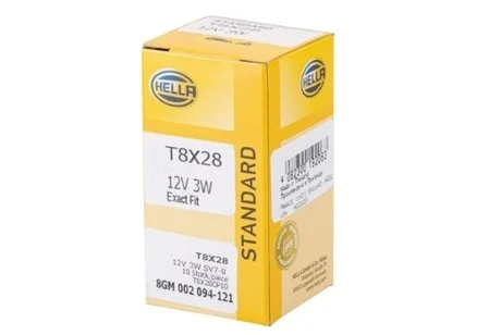 Автолампа SV7-8 12 V 12V3W M12VCP10 HELLA 8GM 002 094-121