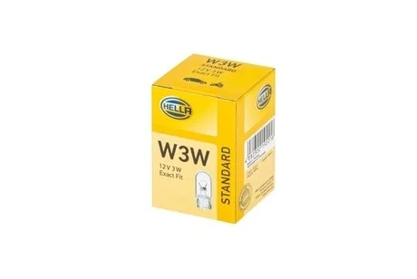 Автолампа T10 12V 3W W3W HELLA 8GP003594-141