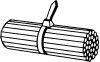 Хомут пластмасовий чорний 3.6x200 mm 8HL717962171