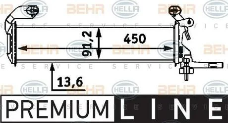 Радиатор охлаждения HELLA 8MK 376 712-661