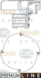 Кришка радіатора HELLA 8MY376743451