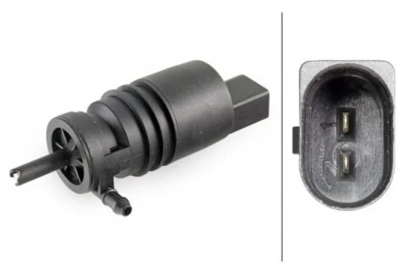 BMW Насос опрыскивателя E36,E46,E38,E39,E60,E83,E65,DB W202/203/210/211/140/220,ML W163,Vito W639 03- HELLA 8TW 006 848-041