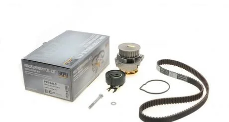 Комплект ГРМ, пас+ролик+помпа HEPU PK05410