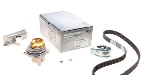 Комплект ГРМ, пас+ролик+помпа HEPU PK05454
