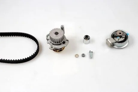 Комплект ГРМ, пас+ролик+помпа HEPU PK05475