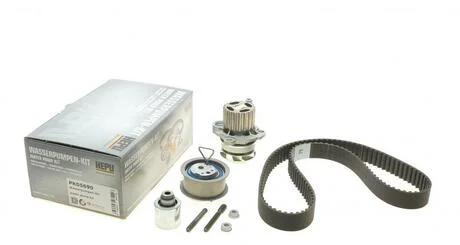 Комплект ГРМ, пас+ролик+помпа HEPU PK05690