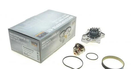 Комплект ГРМ, пас+ролик+помпа HEPU PK06590TH