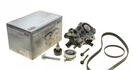 Комплект ГРМ, пас+ролик+помпа HEPU PK06750