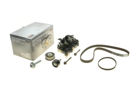 Комплект ГРМ, пас+ролик+помпа HEPU PK06870