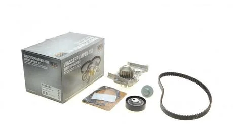 Комплект ГРМ, пас+ролик+помпа HEPU PK08422