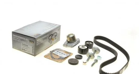 Комплект ГРМ, пас+ролик+помпа HEPU PK09550