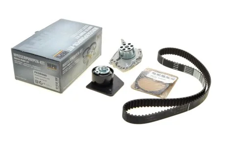 Комплект ГРМ, пас+ролик+помпа HEPU PK09660