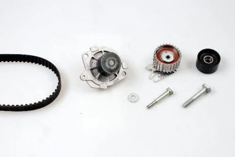Комплект ГРМ, пас+ролик+помпа HEPU PK10550