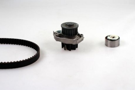 Комплект ГРМ, пас+ролик+помпа HEPU PK12012 (фото 1)