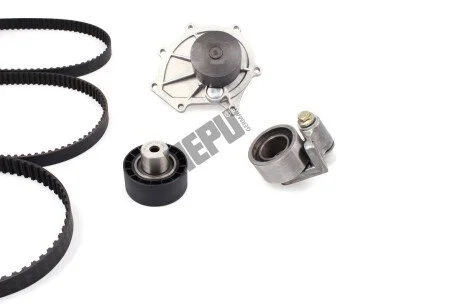 Комплект ГРМ, пас+ролик+помпа HEPU PK26010