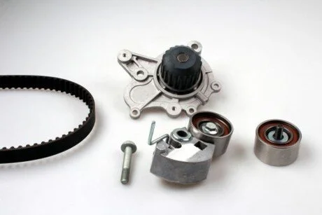 Комплект ГРМ, пас+ролик+помпа HEPU PK77601