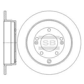 Диск гальмівний Hi-Q (SANGSIN) SD1089