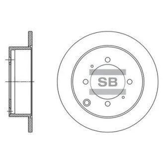 Шт. Гальмiвний диск Hi-Q (SANGSIN) SD1138
