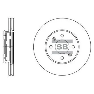 Диск тормозной Hi-Q (SANGSIN) SD2039