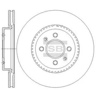Диск тормозной Hi-Q (SANGSIN) SD2043