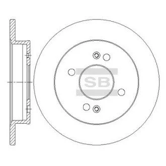 Диск тормозной Hi-Q (SANGSIN) SD2045