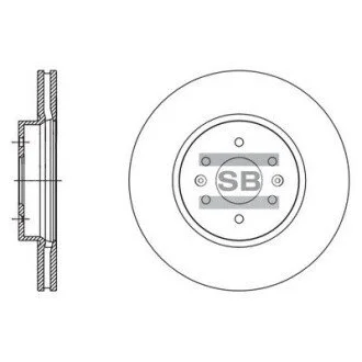 Диск гальмівний Hi-Q (SANGSIN) SD2057