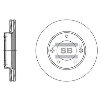 Диск гальмівний Hi-Q (SANGSIN) SD2067