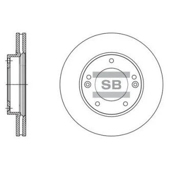 Диск гальмівний Hi-Q (SANGSIN) SD2067