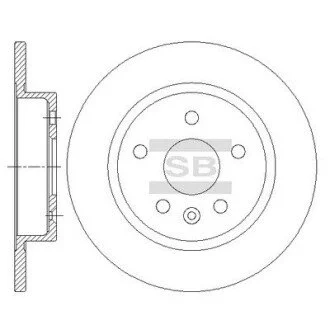 Диск тормозной Hi-Q (SANGSIN) SD3044