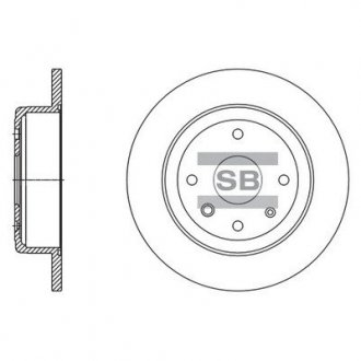 Диск гальмівний Hi-Q (SANGSIN) SD3058