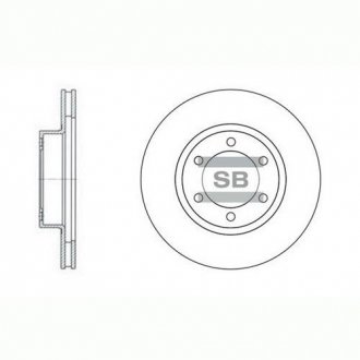 Тормозной диск Hi-Q (SANGSIN) SD4004