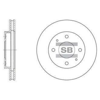 Гальмівний диск Hi-Q (SANGSIN) SD4302