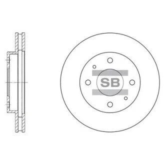 Тормозной диск Hi-Q (SANGSIN) SD4302