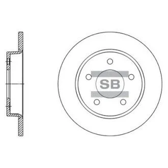 Диск гальмівний Hi-Q (SANGSIN) SD4419