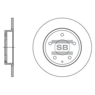 Диск тормозной Hi-Q (SANGSIN) SD4422