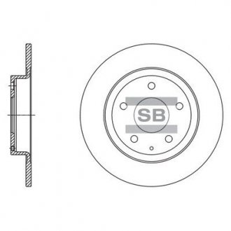 Диск гальмівний Hi-Q (SANGSIN) SD4423